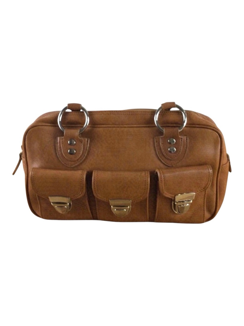 BROWNS ID cute shoulder bag purse brown cognac handbag camel Neutral Tones